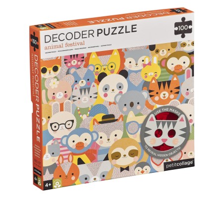 Decoder Puzzle Animal Festival-Petit Collage
